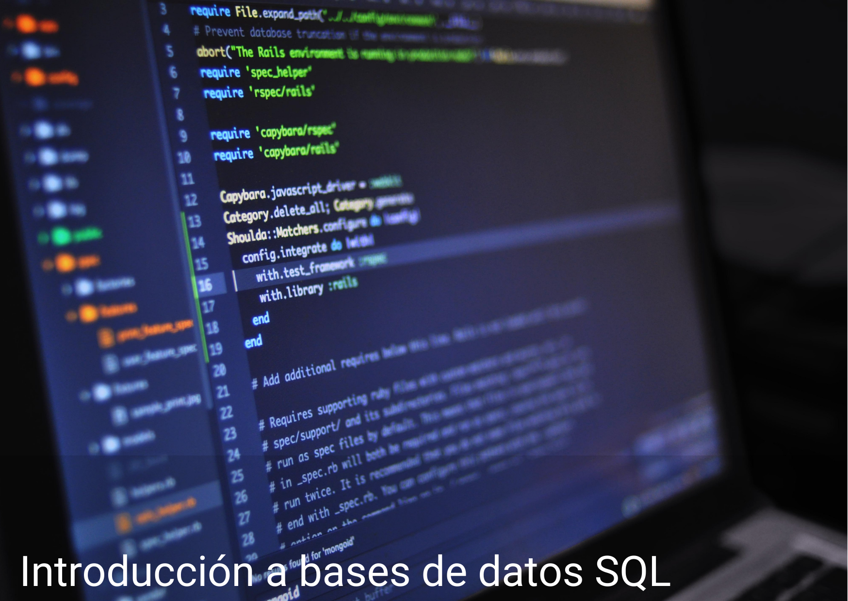 Introducción a bases de datos SQL